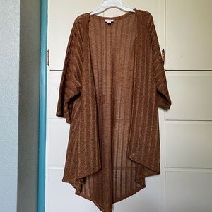 LuLaRoe Cardigan Sweater Golden Orange Medium